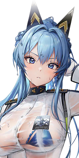 Helm: Aquamarine an SSR Attacker Nikke from Elysion